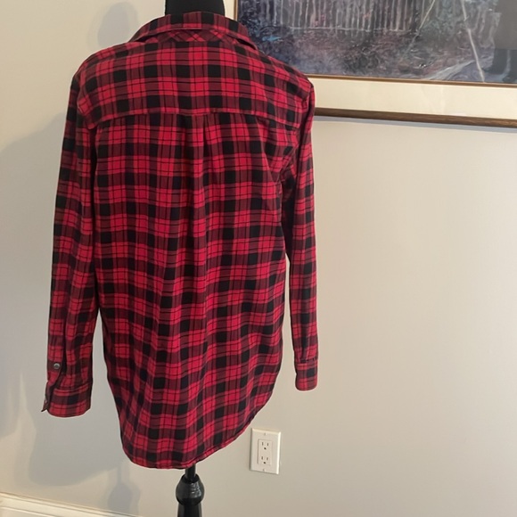 G.H Bass red and black flannel size L - Picture 3 of 5